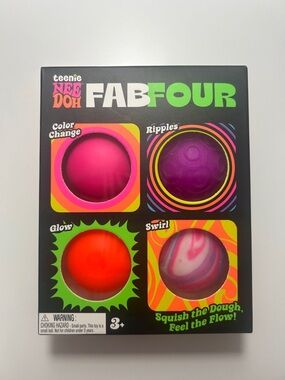 NeeDoh Teenie Fab Four 4-Pack - Assorted Colors